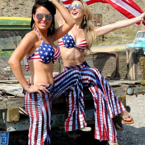 USA Patriotic Palazzo Pants